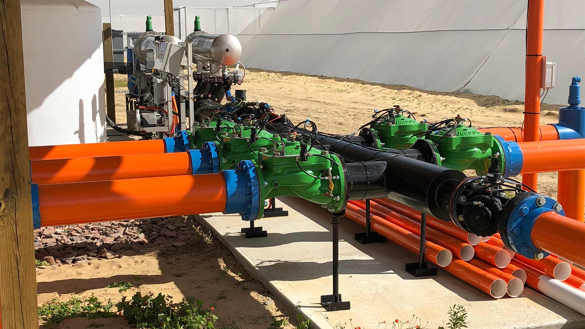 C.U.P.S. irrigation system installed in Florida.