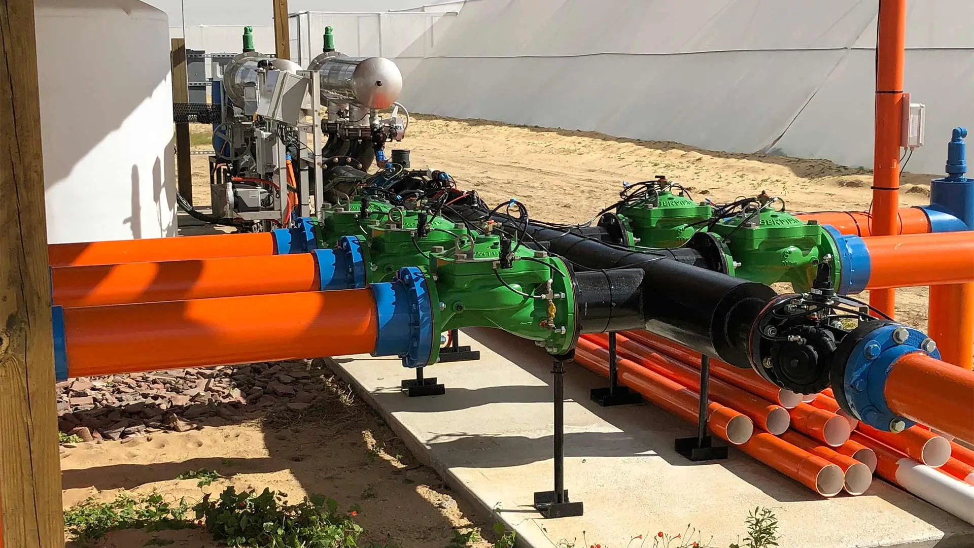 Irrigation installation in Florida.
