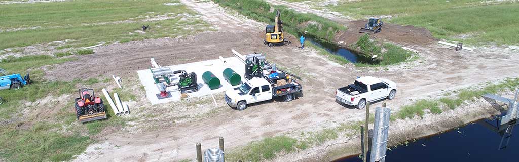 Irrigation platform and installation in Florida.